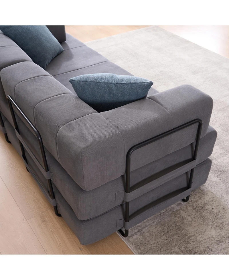 Streamdale Furniture Streamdale Folding Sofa Bed 78.5" Convertible Couch with Pillows