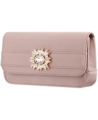 Nina Art Deco Crystal Ornament Magnetic Snap Clutch