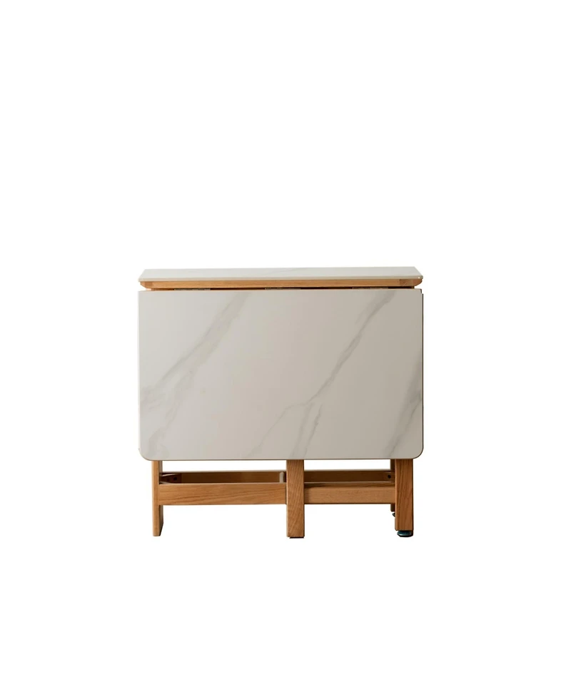 Streamdale Furniture Streamdale Oak Extending Dining Table Rock Slab Top 4-6 People