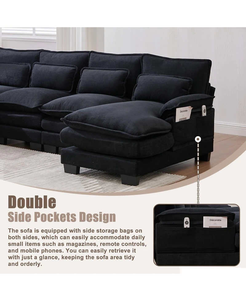 Streamdale Furniture U Shaped Cloud Couch