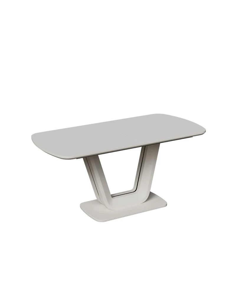 Streamdale Furniture Mdf Expandable Dining Table, U-Legs, Home/Office