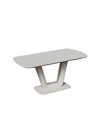 Streamdale Furniture Mdf Expandable Dining Table, U-Legs, Home/Office