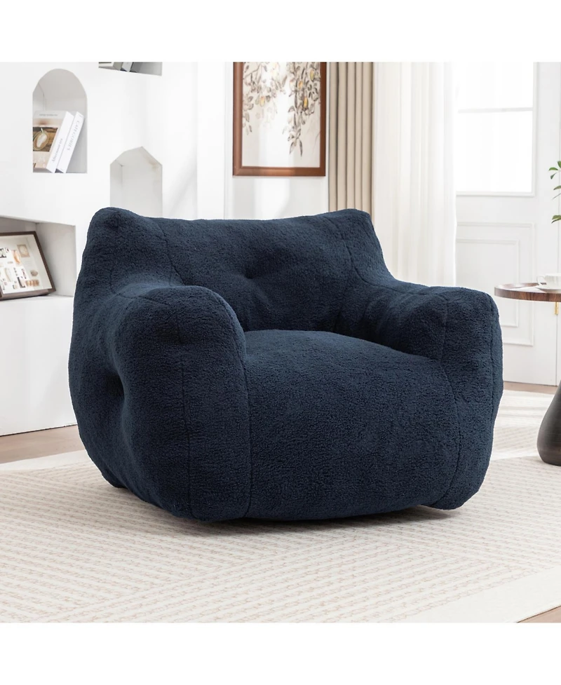 Streamdale Furniture Bean Bag Sofa Chair with Armrests, High-Density Foam