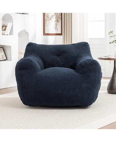 Streamdale Furniture Bean Bag Sofa Chair with Armrests, High-Density Foam