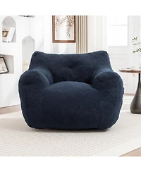 Streamdale Furniture Bean Bag Sofa Chair with Armrests, High-Density Foam