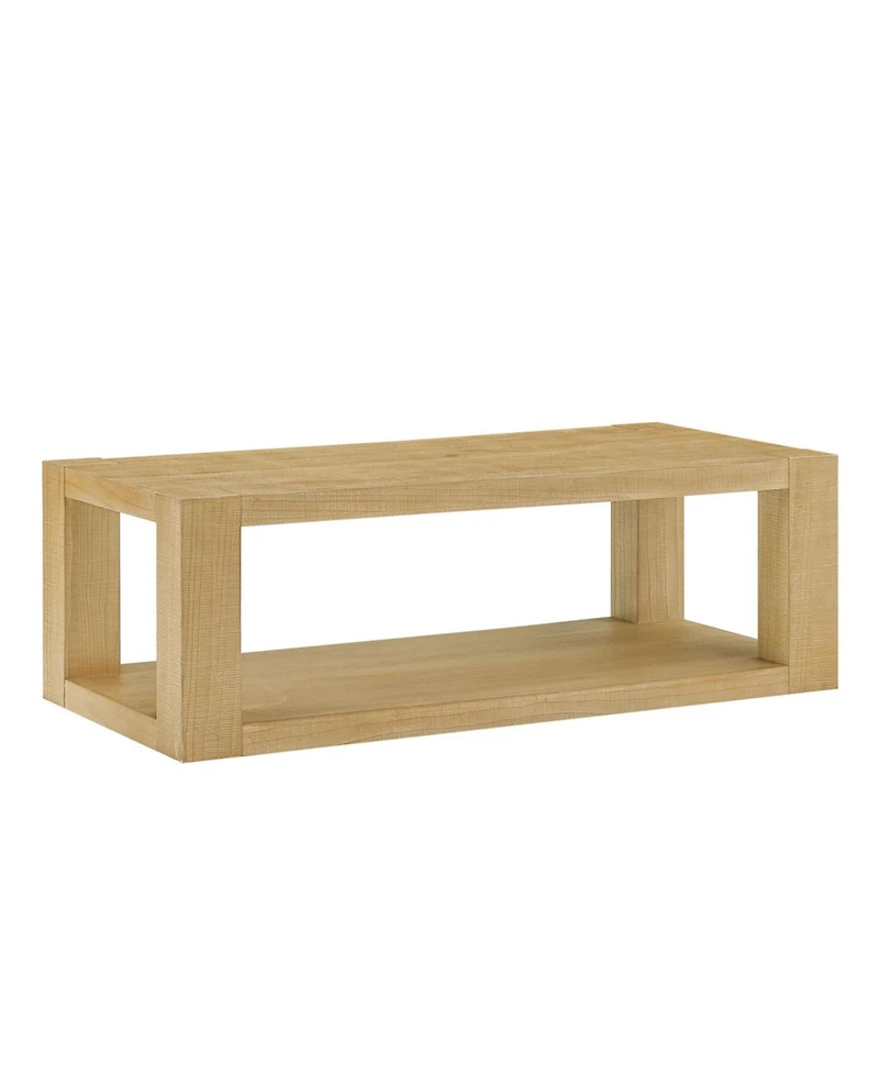 Streamdale Furniture Streamdale Modern 48" Rectangular 2-Tier Coffee Table