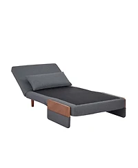 Streamdale Furniture Modern Linen Sleeper Sofa Bed - Modular, Adjustable Backrest