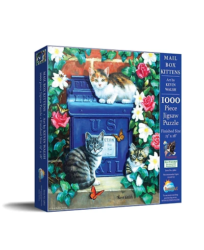 SunsOut Mail Box Kittens 1000 piece Jigsaw Puzzle for Adults