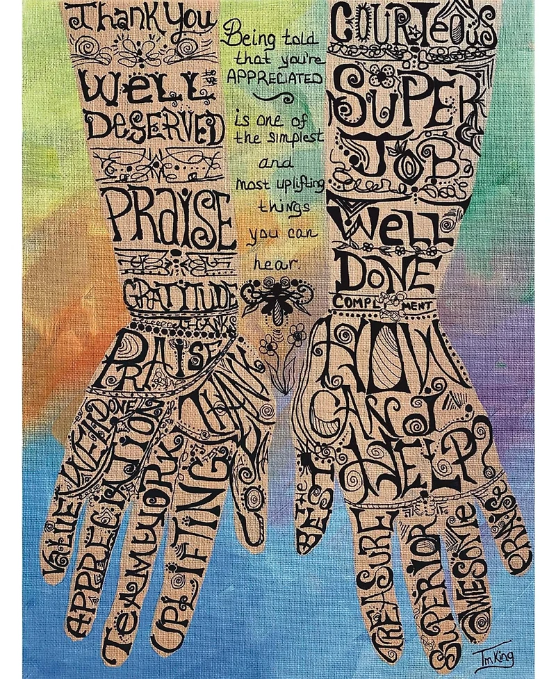 SunsOut Words of Appreciation 300 piece Jigsaw Puzzle for Adults