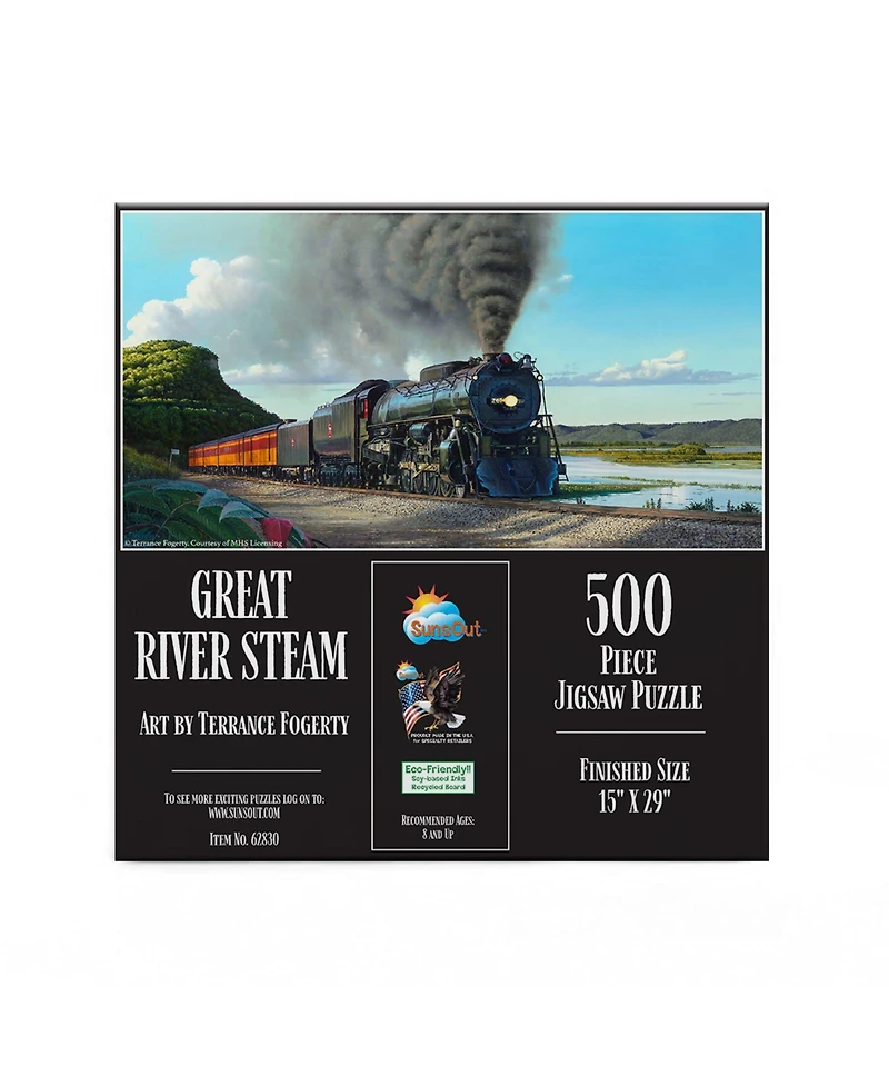 SunsOut Great River Stream 500 piece Jigsaw Puzzle for Adults
