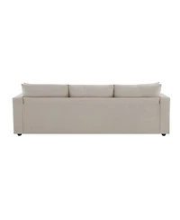 Streamdale Furniture Modern Sectional Sofa, Cloud Couch with Ottoman