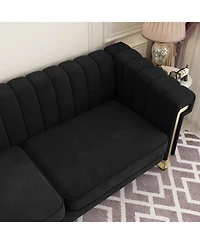 Streamdale Furniture plush velvet upholstery Sofa