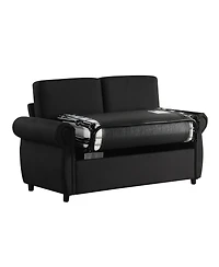 Streamdale 57.9" Pull Out Sofa Bed Loveseat Sleeper with Twin Memory Mattress Two Usb Ports for Living Room Spaces