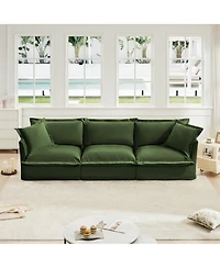 Streamdale Furniture Streamdale Modern Chenille Sofa with Soft Pillows and Armrests