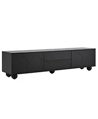 Streamdale Furniture Arched Door Tv Stand with Drawers for TVs up to 75", 5 Iron Legs