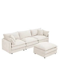 Streamdale Furniture Modular 105 Inch L Shaped Couch for Living Room