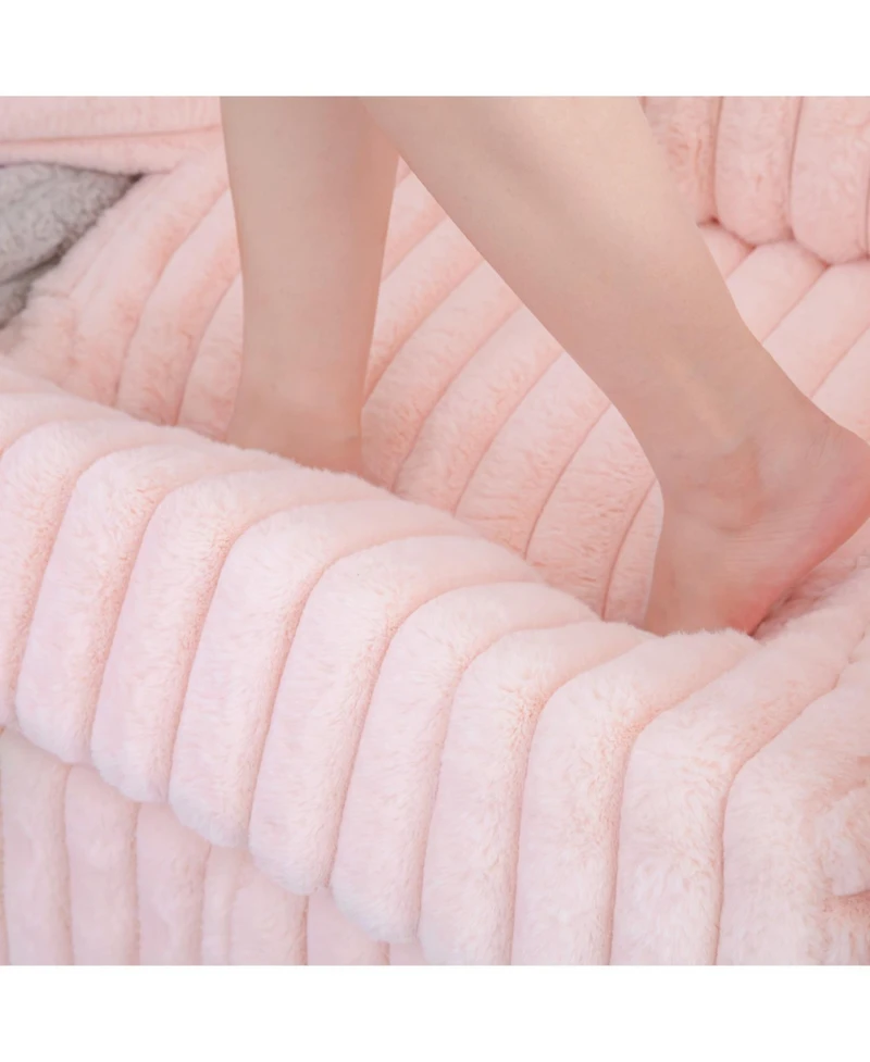 Streamdale Furniture Plush Modular Sofa Single - Light Pink