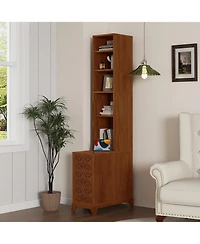 Streamdale Furniture End Table with 3 Drawers & 4 Shelves