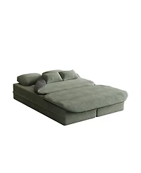 Streamdale Furniture 75" Foldable Sofa Bed with Blanket