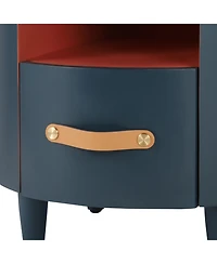 Streamdale Furniture + 1 Pc. Wood Drawer & Shelf Nightstand/End Table