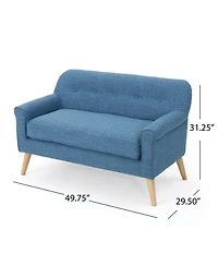 Streamdale Furniture Tufted Two-Seater Loveseat- Mid-Century Modern Elegance