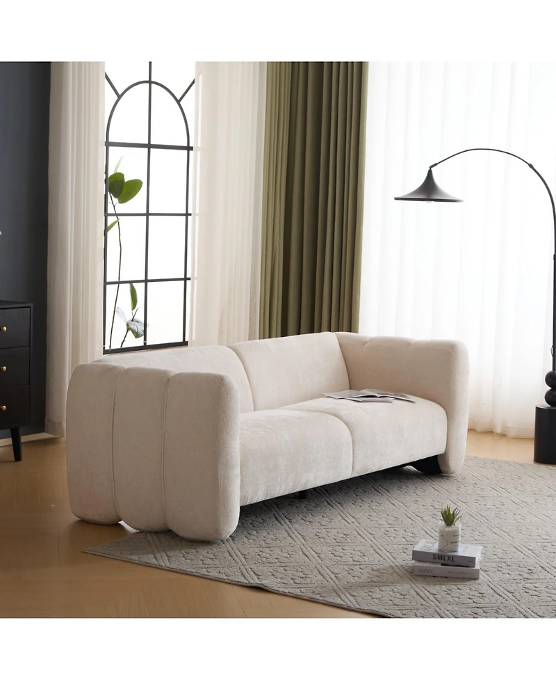 Streamdale Furniture 83" Wave Sofa - Beige