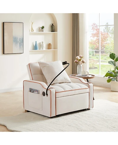 Streamdale Furniture 3-in-1 Convertible Sofa Bed Sleeper Chair Pull Out Couch