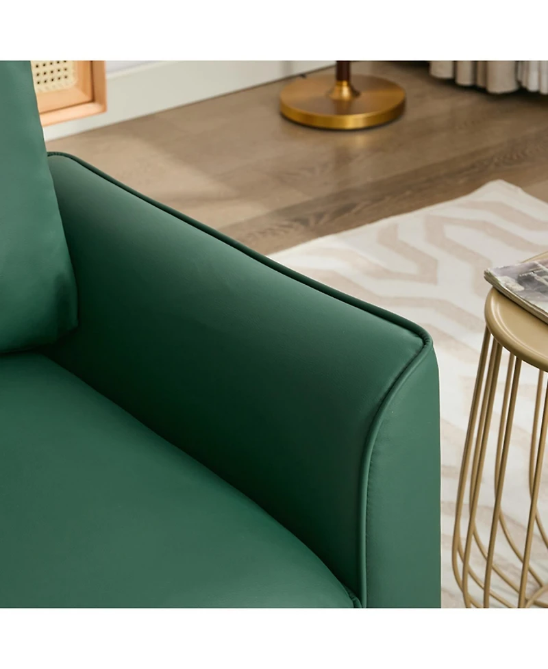 Streamdale Furniture Cat Paw Green Leather Sofa & Chair Set