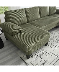 Streamdale U-Shaped Sofa with Double Chaise & Oversized Seat