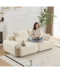 Streamdale Furniture Modern Memory Foam Corduroy Sectional Sofa