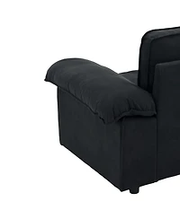 Streamdale Furniture Velvet Storage Loveseat - Modern Sofa for Small Spaces