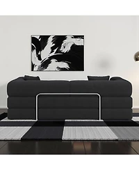 Streamdale Furniture Modular sofa convertible pudding block sofa bed with armrests