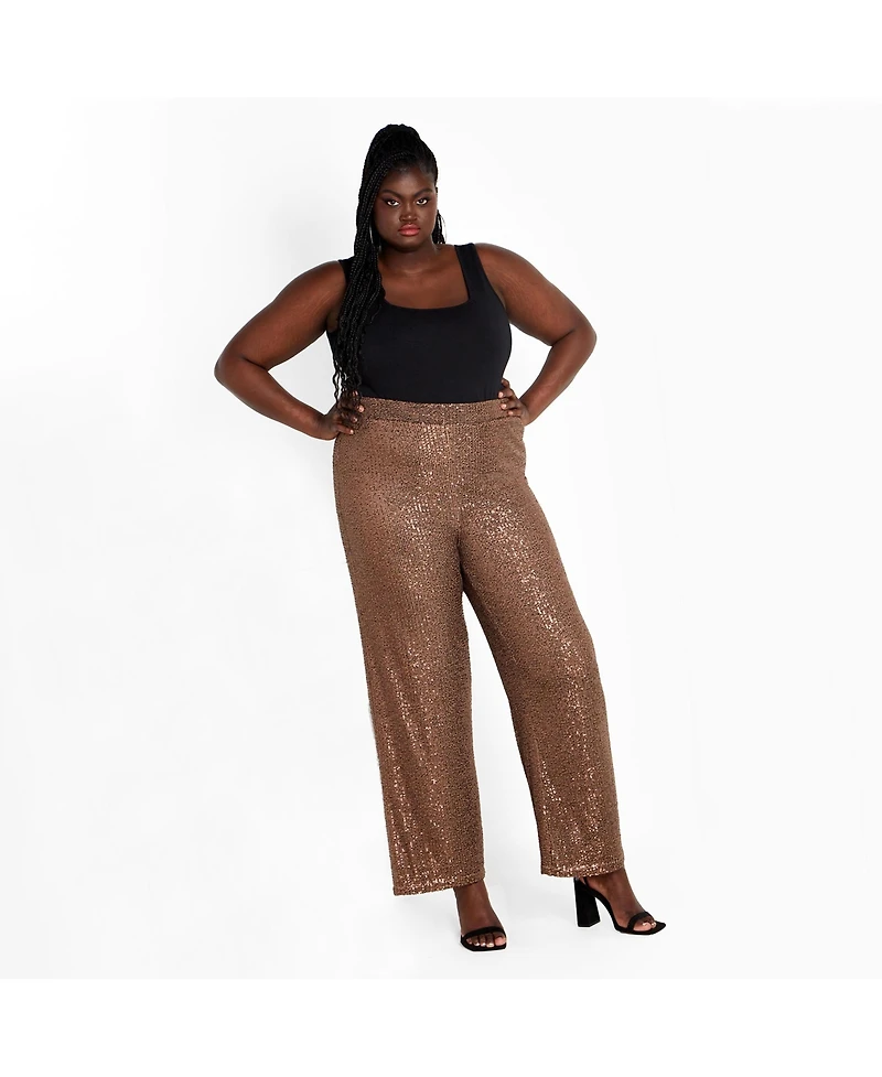 City Chic Women's Avery Sequin Pant