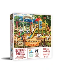 SunsOut Happy Days Dog Park 1000 piece Jigsaw Puzzle for Adults