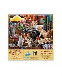 SunsOut Kittens in the Writer's Office 1000 piece Jigsaw Puzzle for Adults Large Pieces