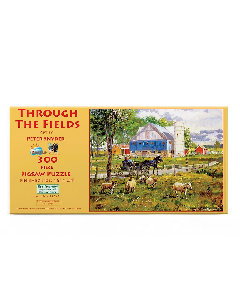 SunsOut Through the Fields 300 piece Jigsaw Puzzle for Adults