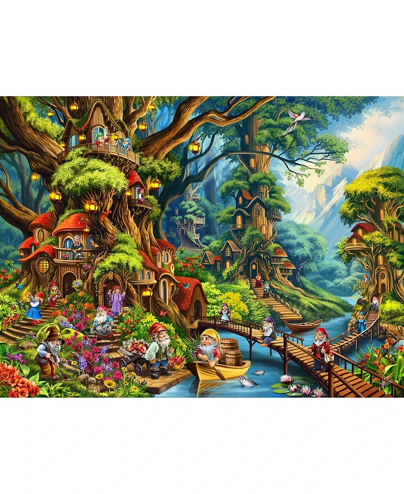 SunsOut Gnome Village 1000 piece Jigsaw Puzzle for Adults