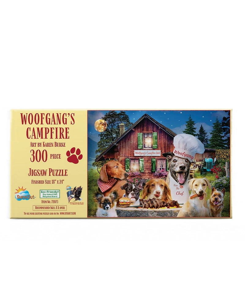 SunsOut Wolfgang's Campfire 300 piece Jigsaw Puzzle for Adults