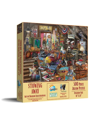 SunsOut Stowing Away 500 piece Jigsaw Puzzle for Adults