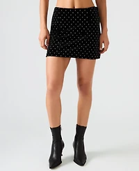 Steve Madden Women's Cindi A-Line Mini Skirt