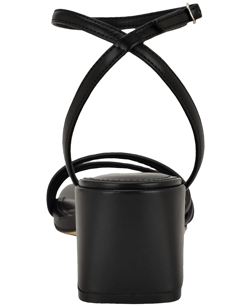 Calvin Klein Women's Pazey Strappy Block Heel Dress Sandals