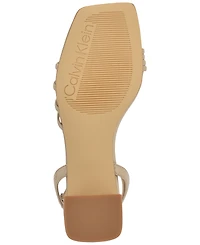 Calvin Klein Women's Pazey Strappy Block Heel Dress Sandals