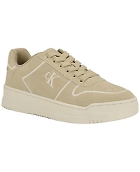 Calvin Klein Women's Pozin Round Toe Lace-Up Sneakers