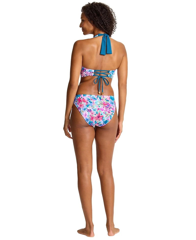 Tommy Bahama Women's Floral Rev Halter Straps Swim Top