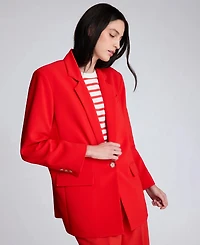 Kenneth Cole Women's One-Button Notch Collar Jacket