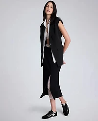 Kenneth Cole Women's Pull-On Column Slit Skirt