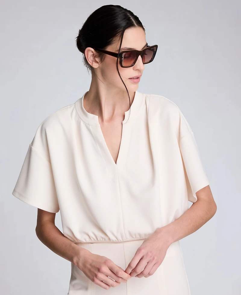 Kenneth Cole Women's Crewneck Crop Top