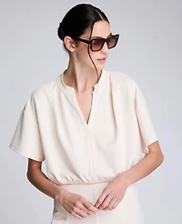 Kenneth Cole Women's Crewneck Crop Top