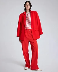 Kenneth Cole Women's Criss Cross Waist Mid Rise Trousers