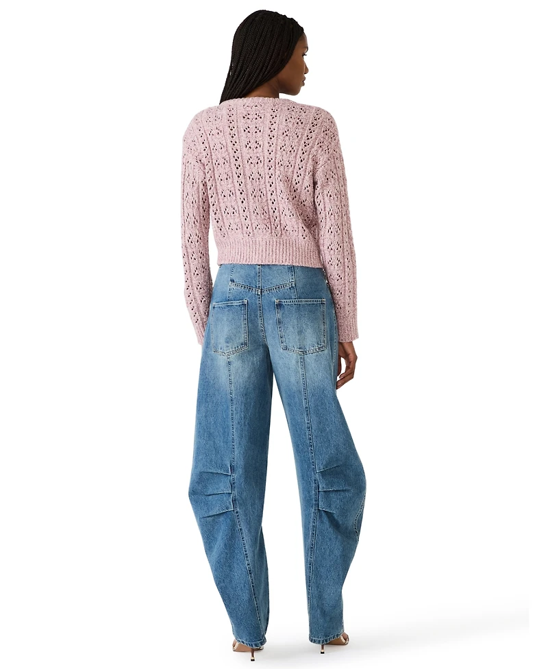 Steve Madden Women's Jordyn Crewneck Cardigan